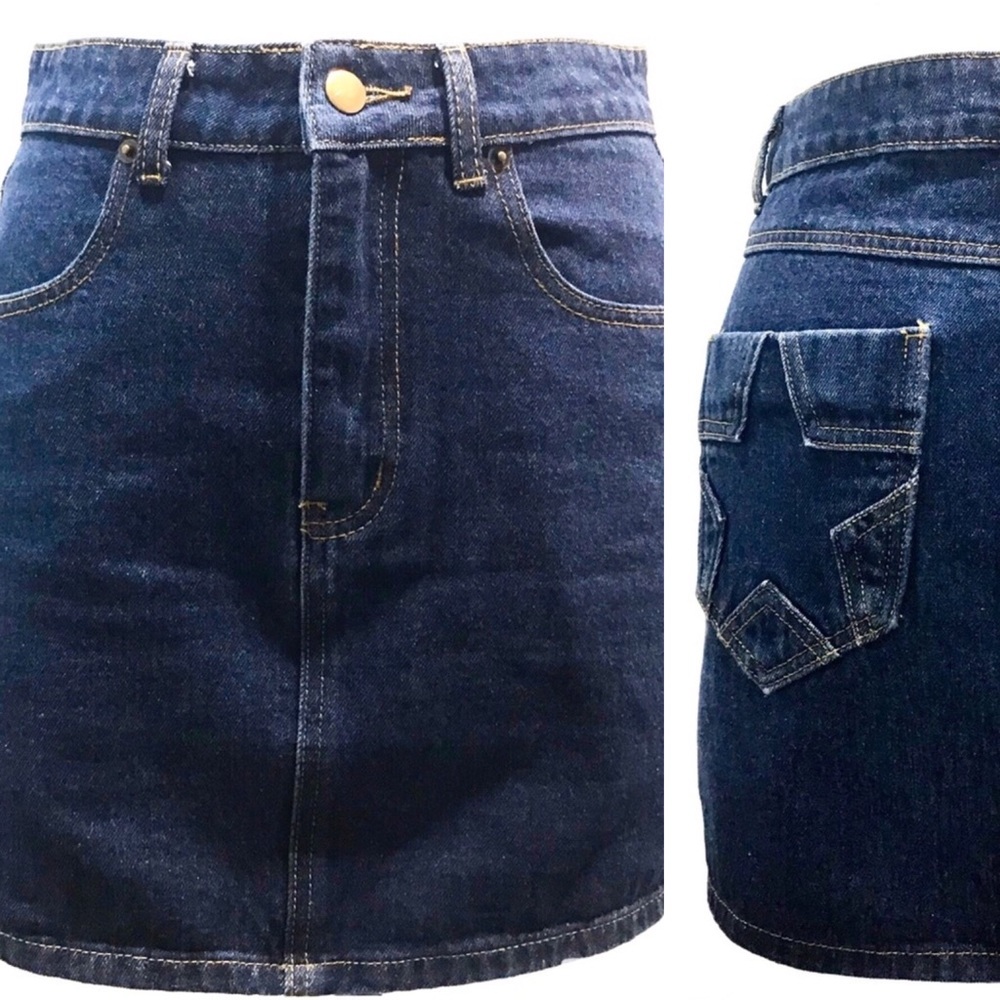 “American Threads” Denim Mini Skirt - Sz M